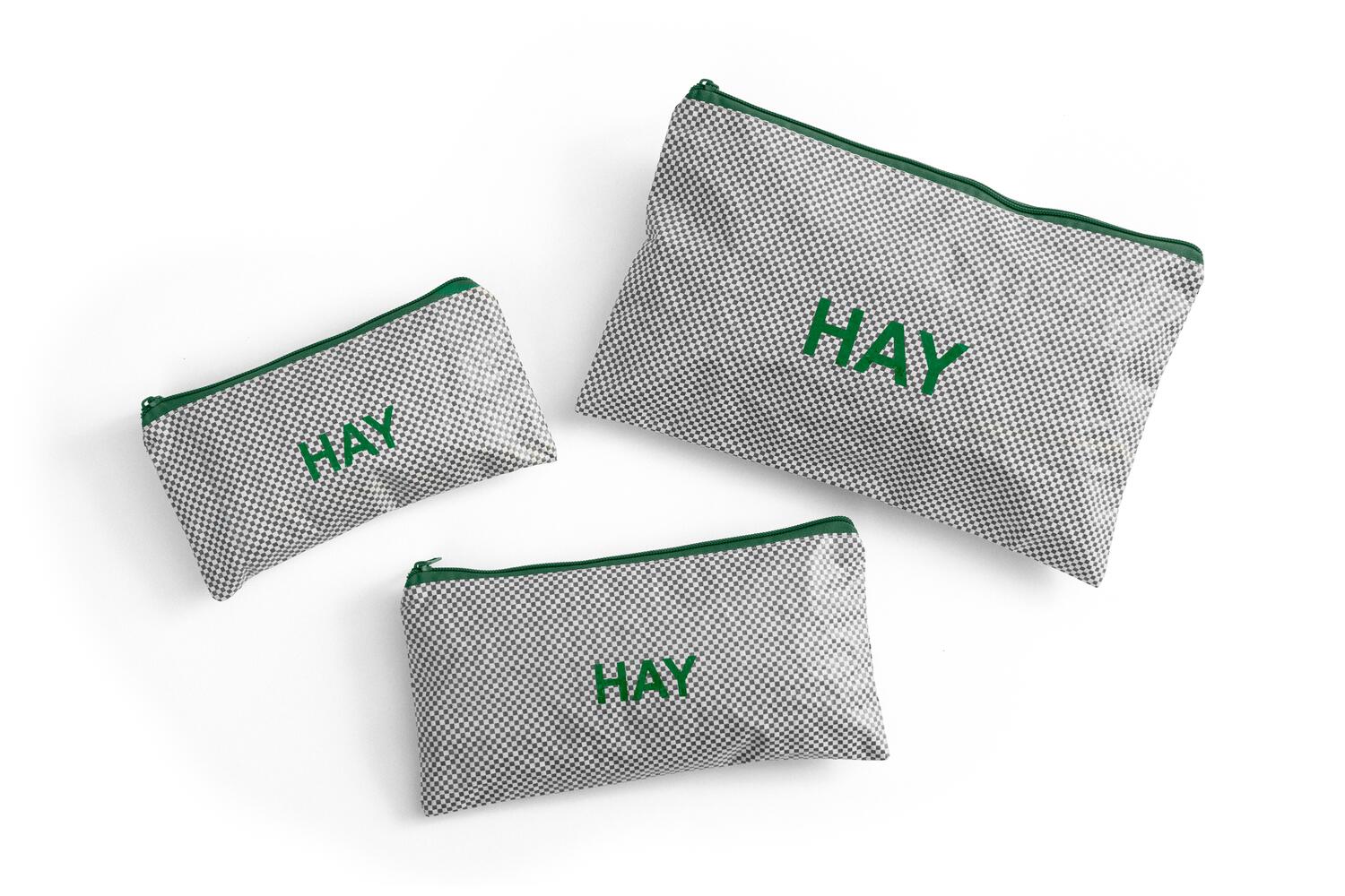 Candy Mono flat toilettasker, 3 stk. - grå